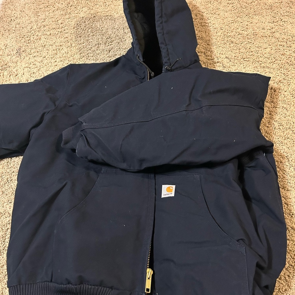 Men’s XL Carhartt Workwear Navy Blue Coat